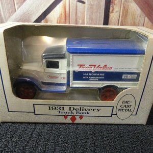 True Value Hardware 1931 Delivery Truck BANK~10th annivesary ~diecast~movable